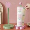 1 pezzo Nuovo Creativo Pratico Cucina Casa Forma Fiore Legno Senza Foratura Rotolo Carta Asciugamani Carta Portaoggetti