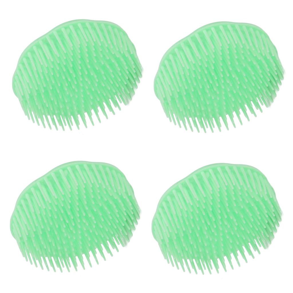 10pcs Hair Scalp Massager Shampoo Brush Cleaning Exfoliating Soft Scalp Scrubber for Adults Shower