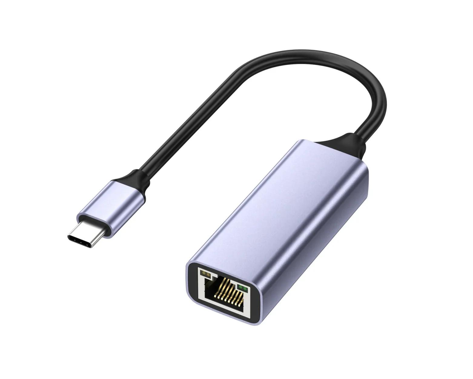 

Адаптер USB 3.0 2.0 Ethernet USB для ПК Интернет USB 1000 Мбит/с Сетевой адаптер RJ45 Type-C Gigabit 2.5G USB To RJ45 для ноутбука/ТВ-бокса