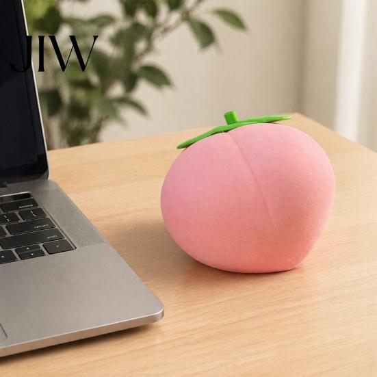 TPR Stress Ball Giant Peach Relief Toy, Realistic Large Squeeze Toy Simulated Fruit Sensory Desk for Adults & Kids
