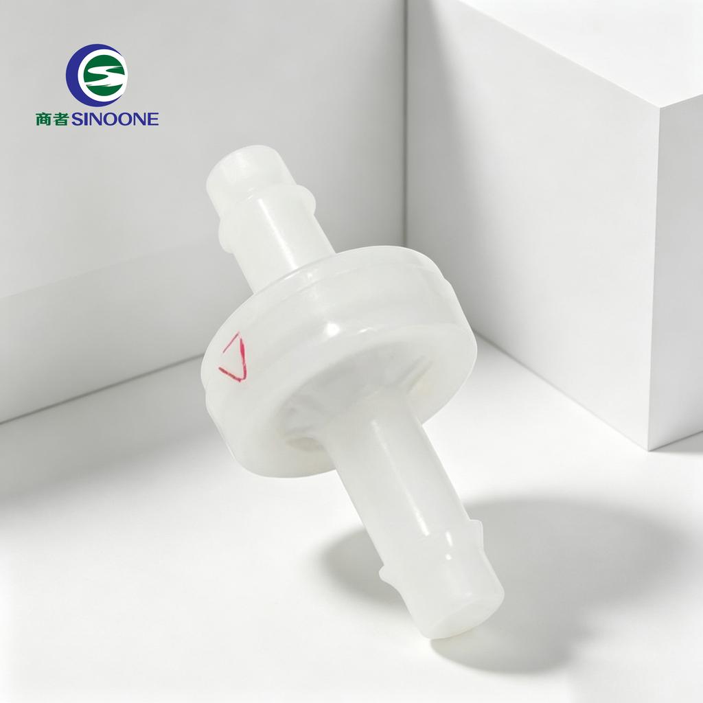 Corrosion Resistant1/4" PVDF Body Liquid Check Valve Resistant to Strong Acids Alkalis Ozone and Oxidants Anti-aging