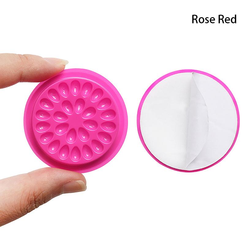 

20 шт. держатель для клея для накладных ресниц пластиковый держатель для клея для ресниц поддон для наращивания ресниц подложки инструмент для наращивания ресниц салон розы красного