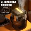 3L 3-Outlet Humidifier Cool Mist Diffuser with One-Touch Control  Auto Shut-Off Large Capacity Air Humidifier for Home Bedroom
