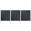 Kit de bacs de stockage et panneaux muraux - vidaXL - 48 compartiments - Bleu et noir