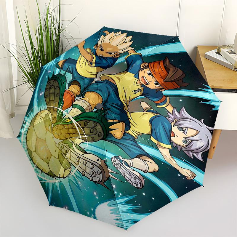 

1pc Kamen Rider Gaim Automatic Opening/Closing Outdoor Umbrella with 3-Fold Design, Iron Frame, Outdoor for Fans, Travelers, Daily Use, Gift Idea