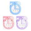 Adjustable Angle Measuring Tool Plastic Texture Suitable for Precise Math Drawing Classroom Safe Educational Supply