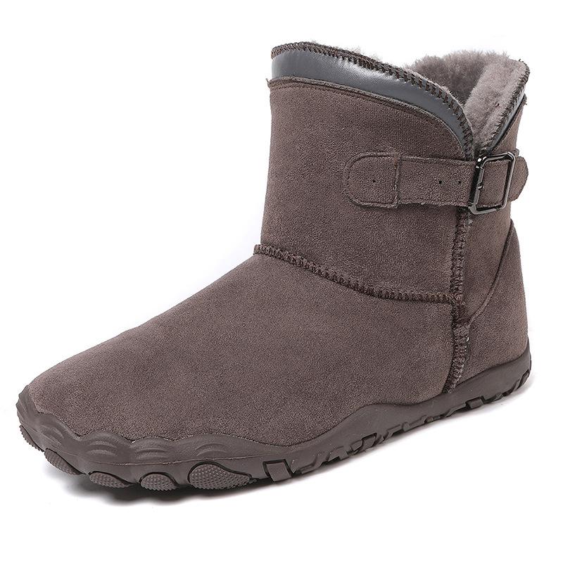 

Unisex Winter Five-Finger Snow Boots: Warm, Plus Velvet, Outdoor Cotton Shoes for Couples 45