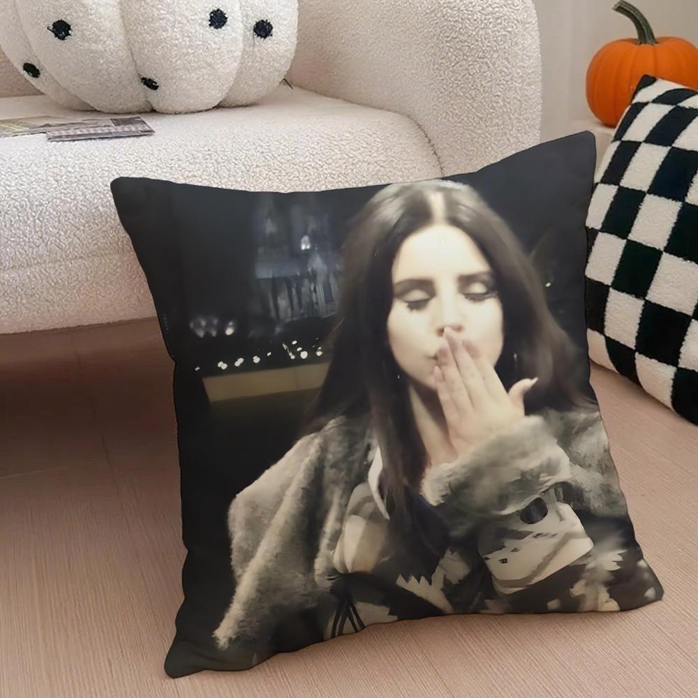 LLana Del Rey Cushion Cover Linen Pillow Case Soft Breathable Protective Couch Room Decoration