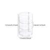 Transparent Rotating Dustproof Jewelry Box Multilayer Bracelet Earring Hairpin Jewelry Display Rack Storage Box Organizer Case