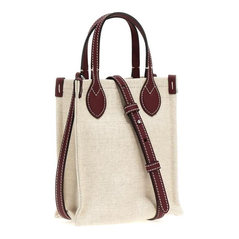 Gucci Letter Logo Printed Adjustable and Detachable Shoulder Strap, Polyurethane and Cotton and Linen, One-shoulder Crossbody Handbag, Women's Beige