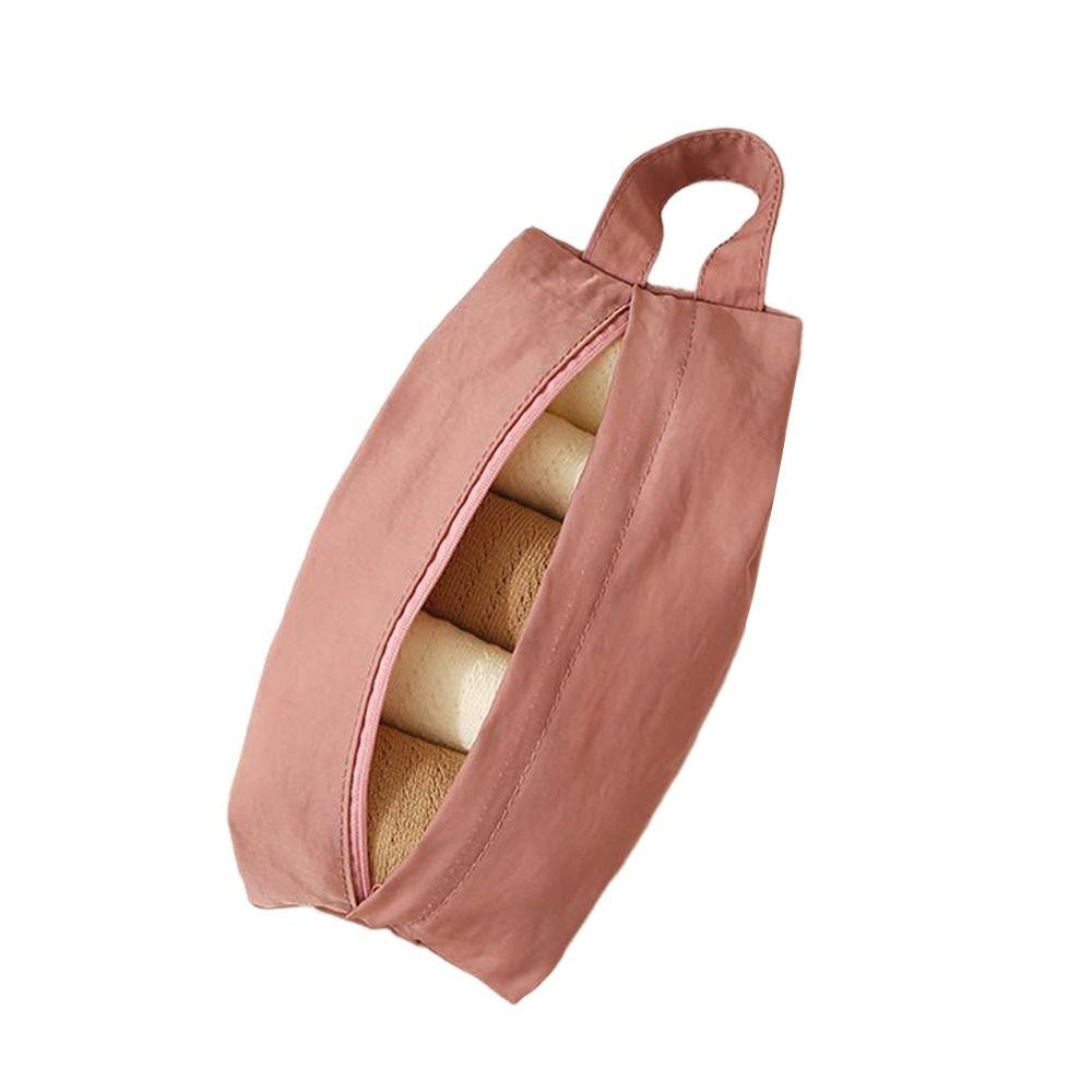 

Multicolor Storage Bag Multi Purpose Handbag Portable Travel Underwear Bag Travel розовый
