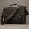 Crazy Horse Leder Aktentasche Retro Leder Handtasche 16 Zoll Pendler Computertasche Herren Schulter Messenger Bag