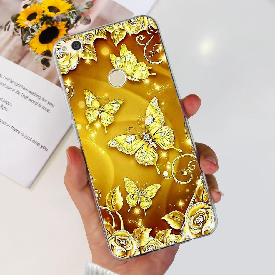 For Huawei P8 Lite 2017 Case Honor 8 Lite Luxury Painted Cover Clear Silicone Soft TPU Phone Case For Huawei GR3 2017 Back Cover