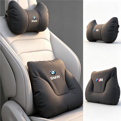 Car Seat Soft Headrest Suede Neck Pillow Waist Cushioning Sticker For BMW G80 G06 G07 G42 G14 G15 G16 F82 F20 F21 F83 M2 M3 M4 M Gjbn47 Jpfn1