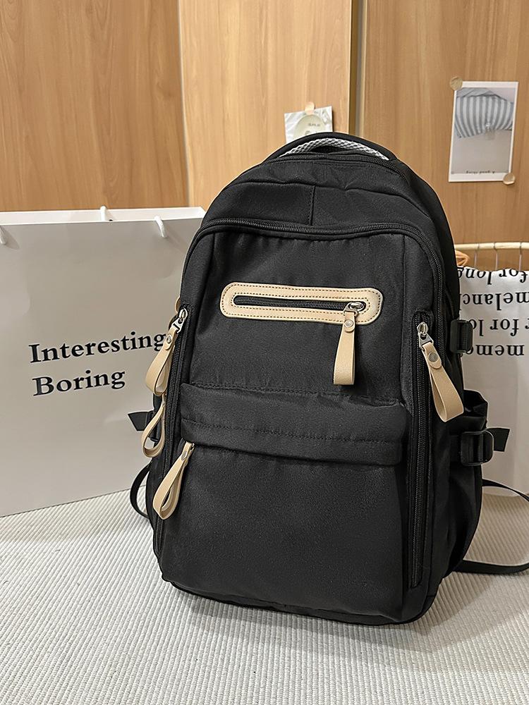 Fashion Versatile Nylon Backpack Wear-resistant New Student Schoolbag Travel Backpack