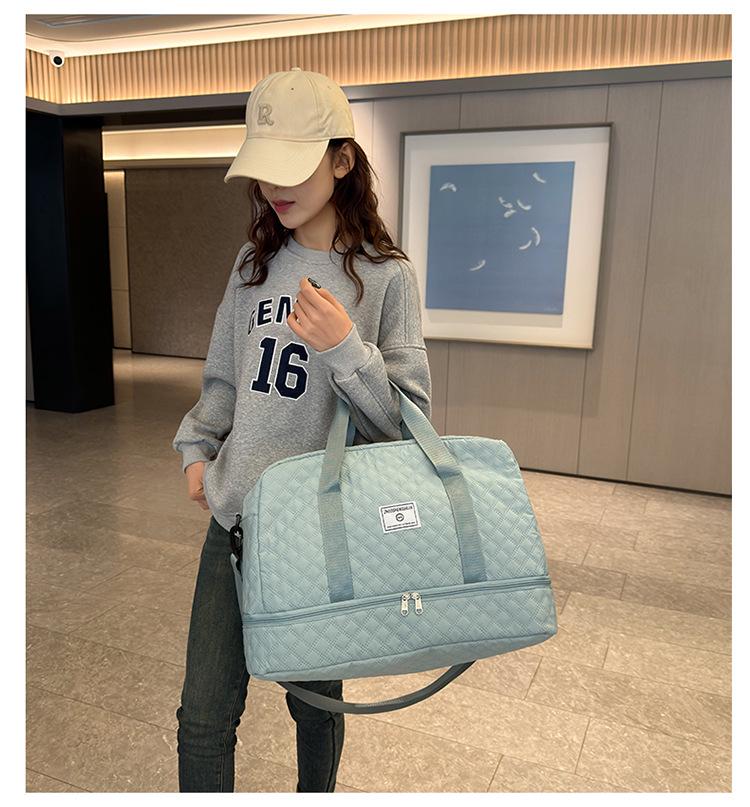 

Argyle Crossbody Sports Handbag with Wet/Dry Separation and Shoe Compartment for Yoga and Fitness