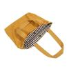 Women's Shoulder Shopper Bag Solid Color Daily Commuter Food Container Storage Bags Stripe Tote Handbags Simple Lunch Bag