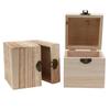 Retro Jewelry Box Organizer Box Natural Wood Clamshell Storage Rectangle Case