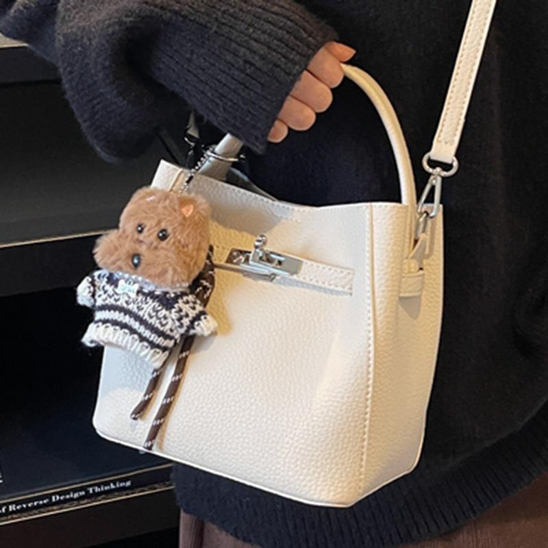 Simple Handbag Small Bag Women's Autumn New High-value Bucket Bag Commuter Casual Shoulder Messenger Bag