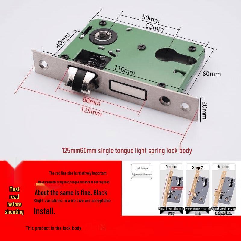 Stainless Steel Universal Interior Door Lock