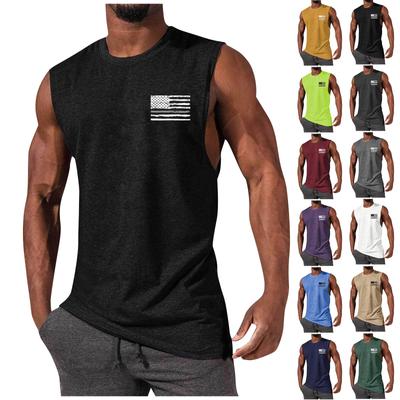 Men's Summer Fashion Casual Sleeveless Vest Tops Men's Summer Printed Sleeveless Vest