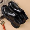 Factory leather shoes men's 2025 new casual leather breathable round head thick-soled soft leather soft-soled men's business English