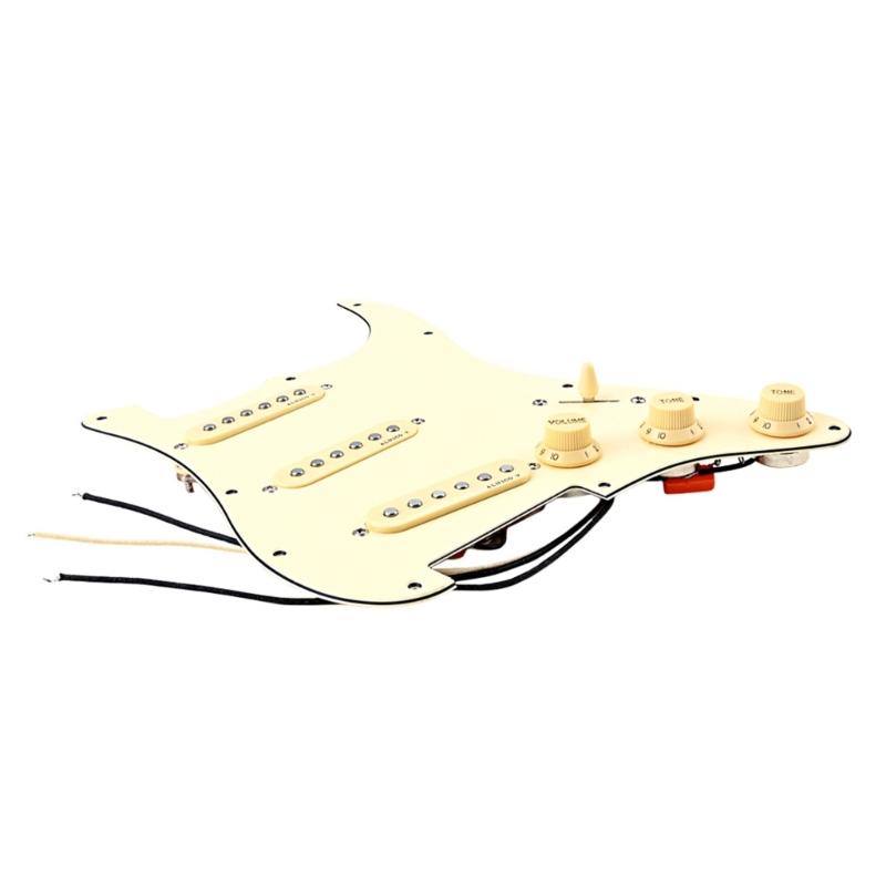 Loaded Prewired Pickguard 11 Holes Electric Guitar Single-Coil Pickup Pickguard Prewired Scratch Plate Replacement