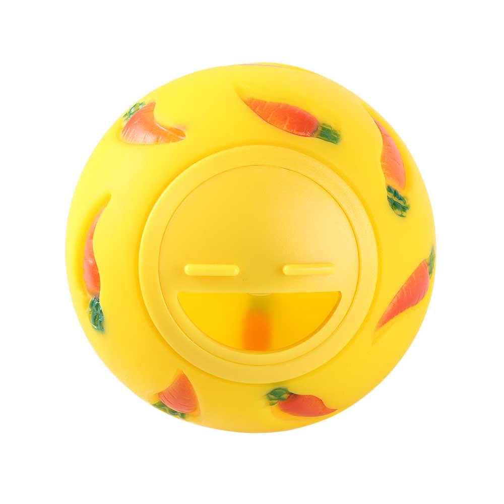 PVC Rabbit Treat Ball Bite Resistant Cat Slow Feeder Practical Cat Feeding Toys  Chinchilla