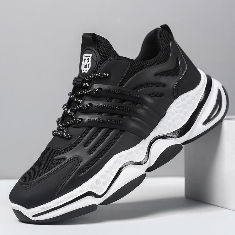 Мужская обувь, новая весенняя студенческая повседневная спортивная обувь для бега, летающая тканая сетка для бега, студенческая мужская обувь 39