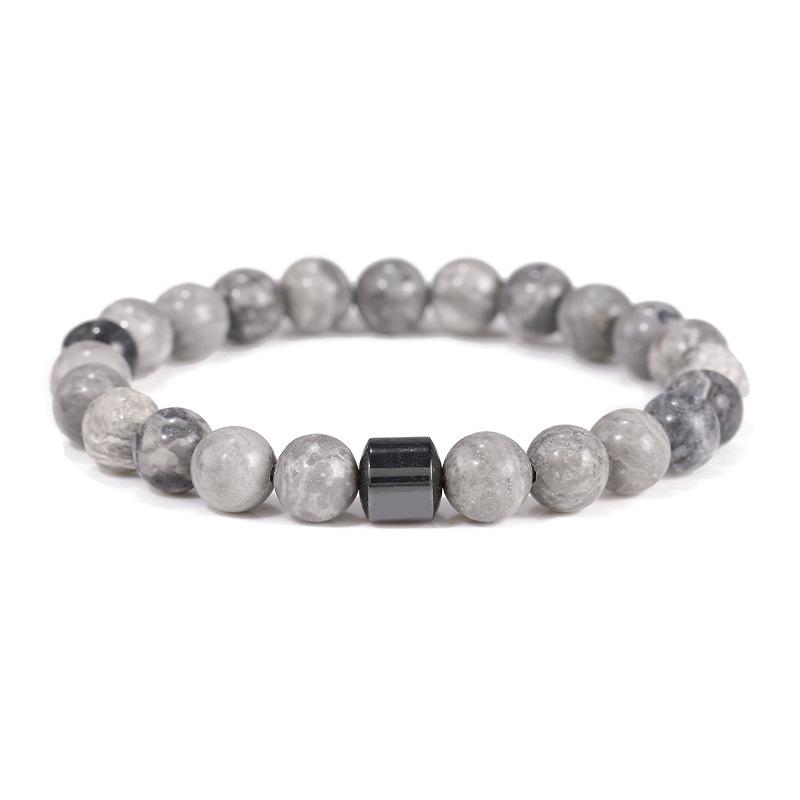 JYL TS Bracelet  Men's Beaded Mixed Design Enhances Grounding & Strength