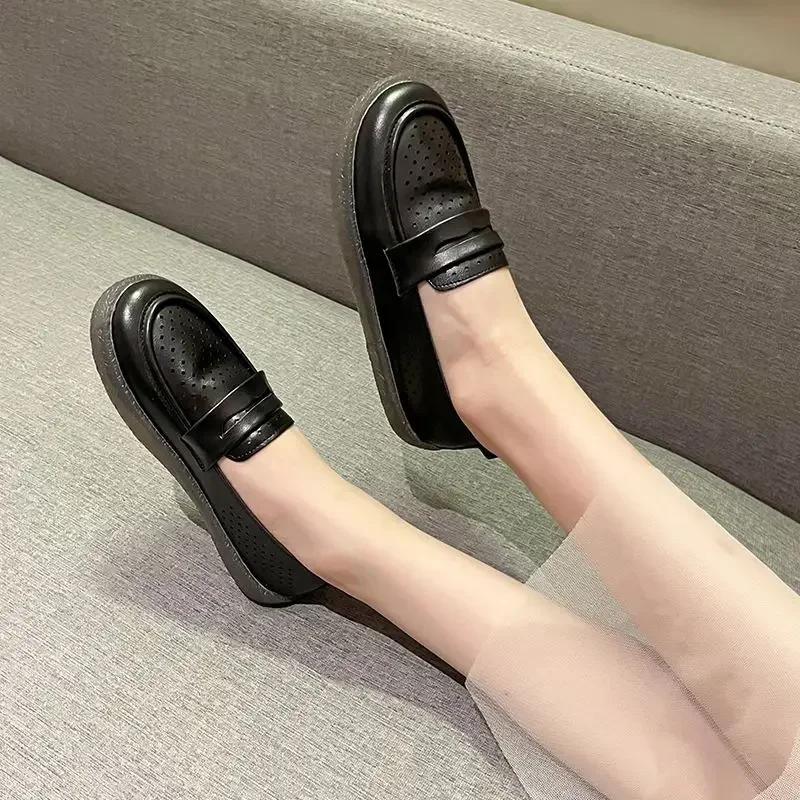 

Женские балетки слипоны белые женская обувь лоферы тренд 2025 корейский стиль Y2k 40