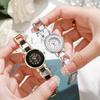 Women's Ceramic Strap Quartz Watch with Luxury Bracelet