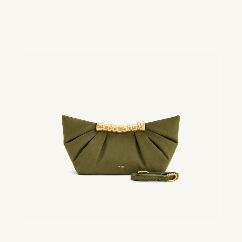 2026 Nieuwe Mode Metallic Handtas met Gevouwen Ontwerp - Premium Enkele Schouder Crossbody Clutch