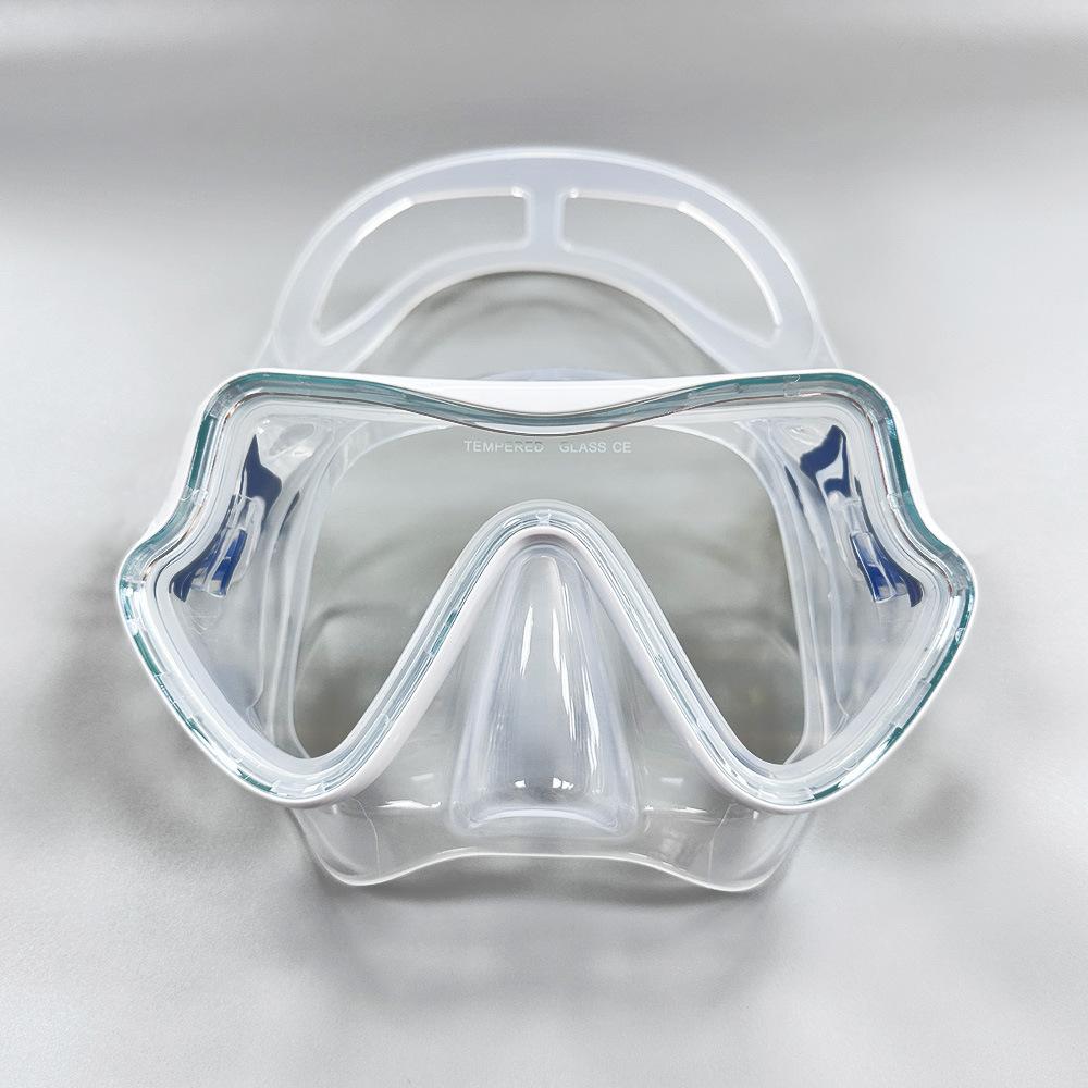 Neue Tauchbrille mit großem Rahmen, volltrockene Silikon-Schnorchelmaske