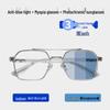 Double Beam Photochromic Anti-Blue Light Eyeglass Frames for Men & Women - Fits Myopia or Prescription Lenses