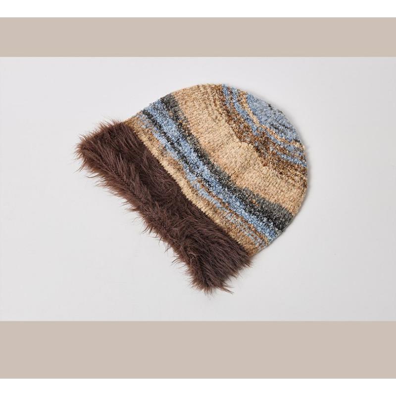 Stacking Hats for Children In Winter Big Head Circumference Woolen Yarn Hats Warm Buns Knitted Cold Hats
