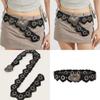 Retro Street Style Womens Pu Leather Belt With Heart Splicing And Metal Snap For Casual Fashion