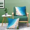 Beach Holiday Beach Style Home Pillow Case Printed Brushed Fleece Pillow Baby Skin-Touch Eco-Friendly Dye-Sublimat
