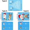 Christmas Window Sticker Reindeer Santa Claus Shaped Glass Shop Window Sticker  New Year Snowflake Sticker Electrostatic Sticker