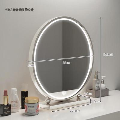 Yiceng Round Desktop Lighted Makeup Mirror