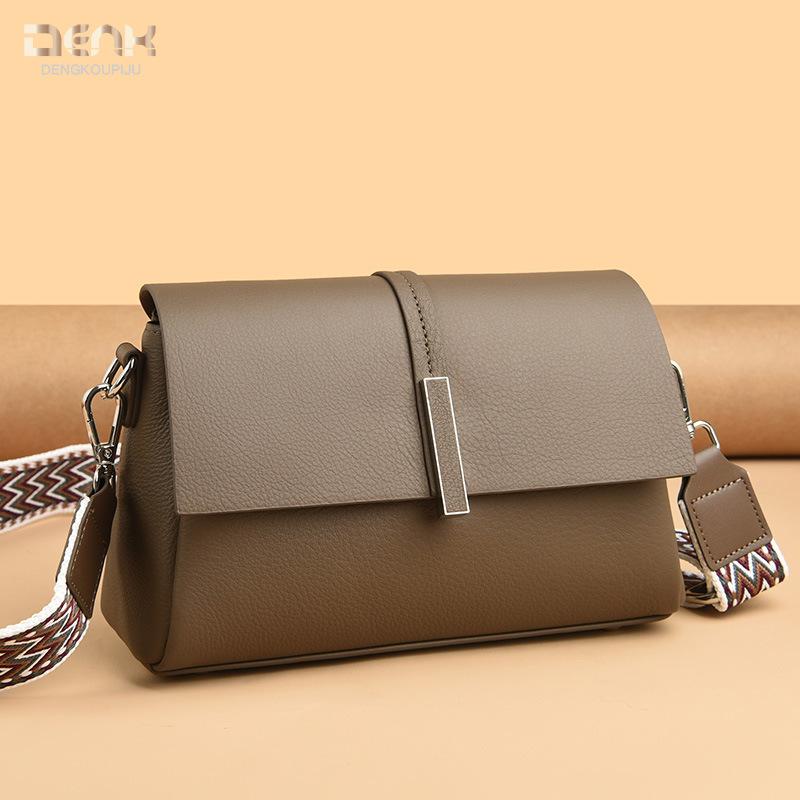 Leather women's shoulder bag new fashion high sense messenger bag first layer cowhide women's bag