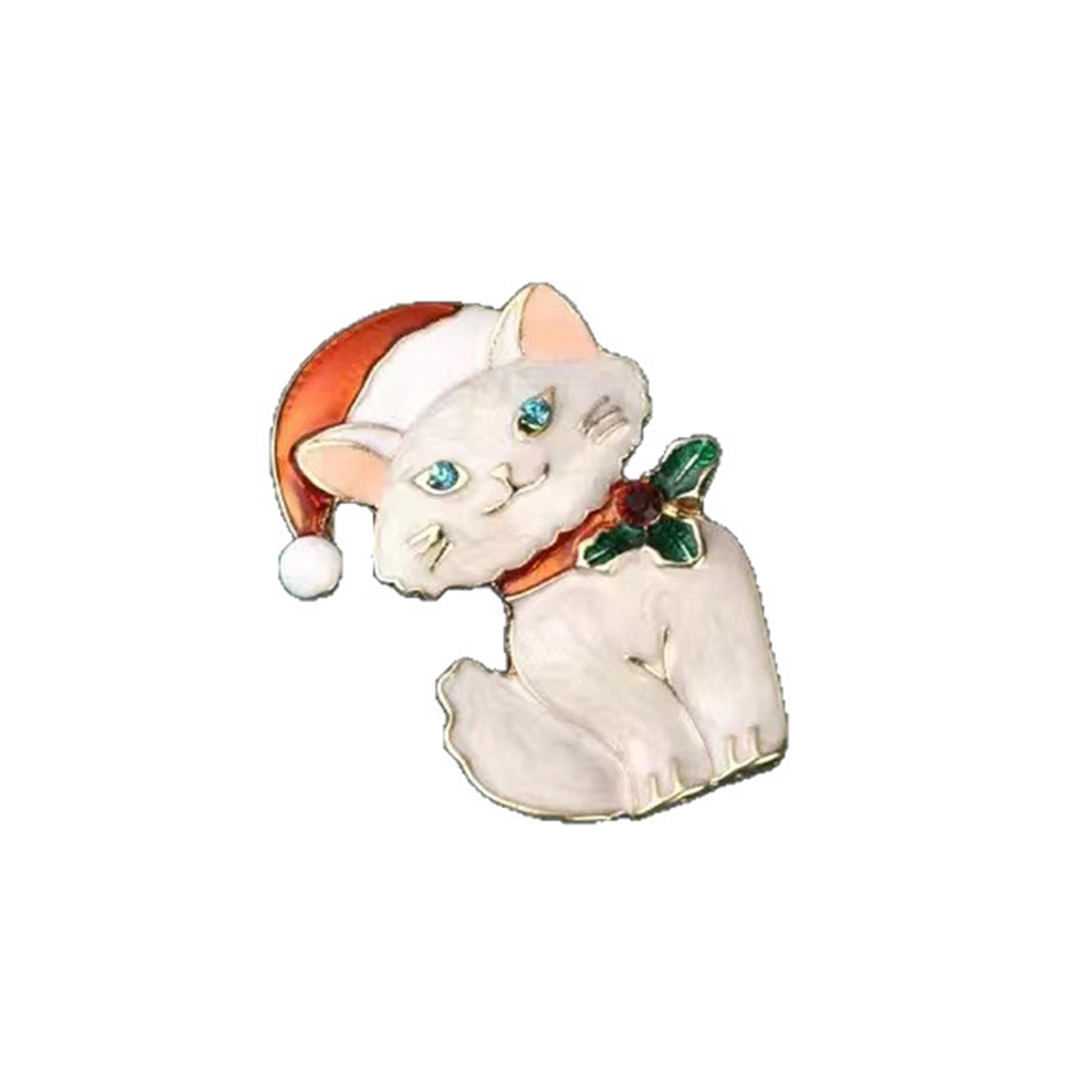 

Creative Cats Design Enameled Metal Pin Comfortable Wear Brooch Jewelry Kitten Enamel Badge For Daily Use Gift 1