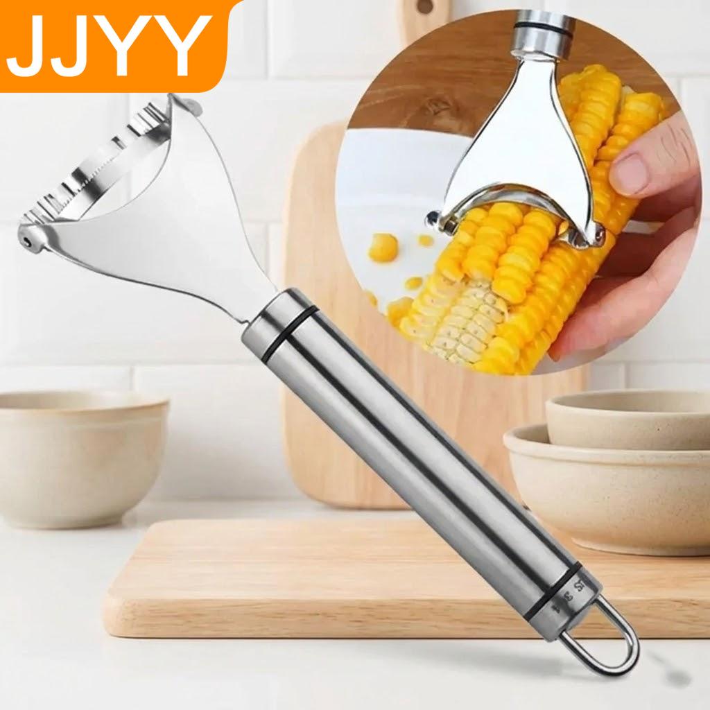 Stainless Steel Corn Stripper Peeler Sheller Tool Kitchen Cutter Slicer Blade for Corn Cob Fruit Vegetable Hand Tool