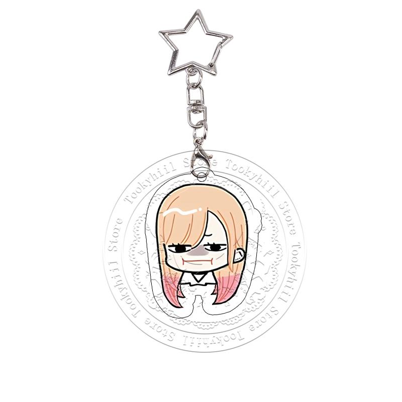 My Dress-Up Darling Acrylic Keychain Cos Props Chibi Cute Anime Charms Marin Kitagawa Keyring Bag Pendant Decoration Cartoon