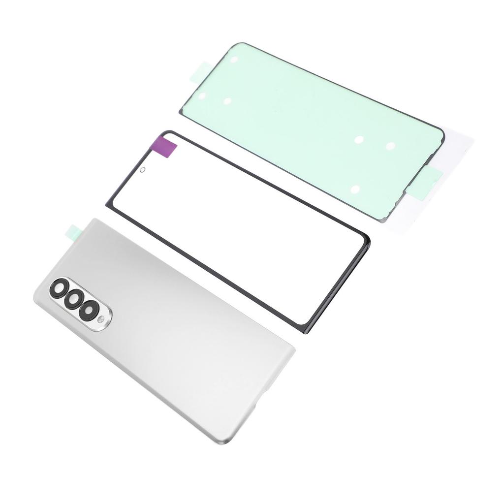 Back Glass Cover Replacement Housing Door and Front Outer Lens Glass Screen Replacement for Fold 3 5G F926 Pre Installed Camera Lens Adhesive