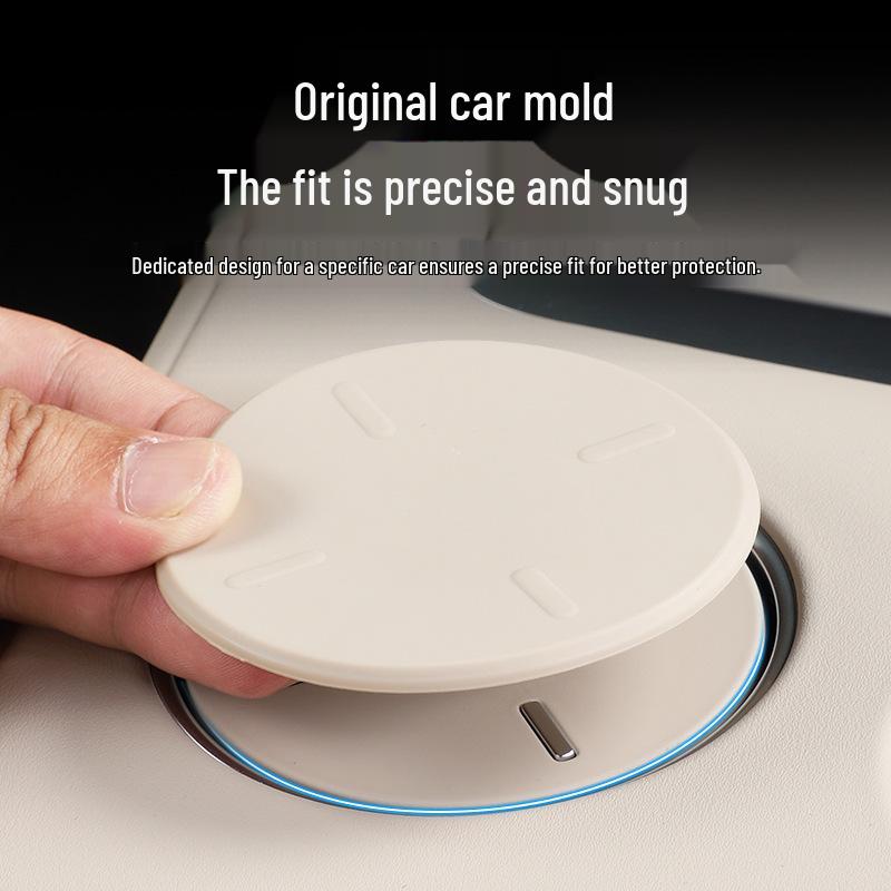 Anti-Slip Silicone Mat for Xiaomi YU7 Center Console Cup Holder, Car Interior Modification Accessory
