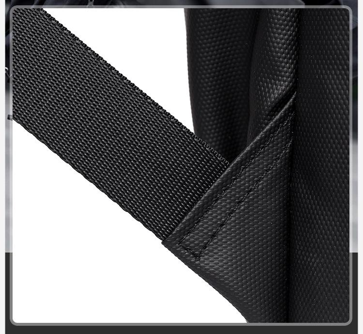 Men's Large Capacity Waterproof Leather Backpack for Casual Sports & Outdoor Travel