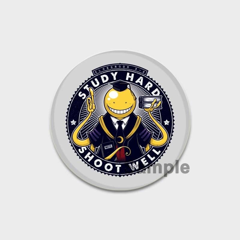 58MM 58mm Ručně vyráběné brož Pin Anime Atentát Učebna Brože Kreslený Cosplay Odznaky Batoh Dekorace klobouku Odznaky do klopy Dárky