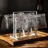 6 Stück/4 Stück/2 Stück/1 Stück 230 ml Wasser Vertikal gestreiftes Transparentes Glas Whiskey Weingläser für Party/Bar/Zuhause Bierbecher Tassen