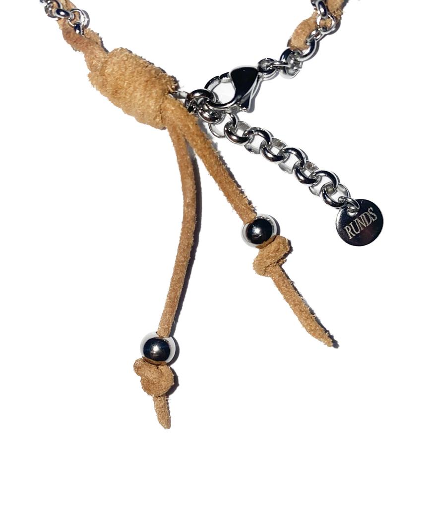 Runds Suede Chain Bracelet (Brown)
